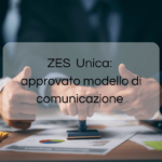 Zes unica approvato modello di comunicazione